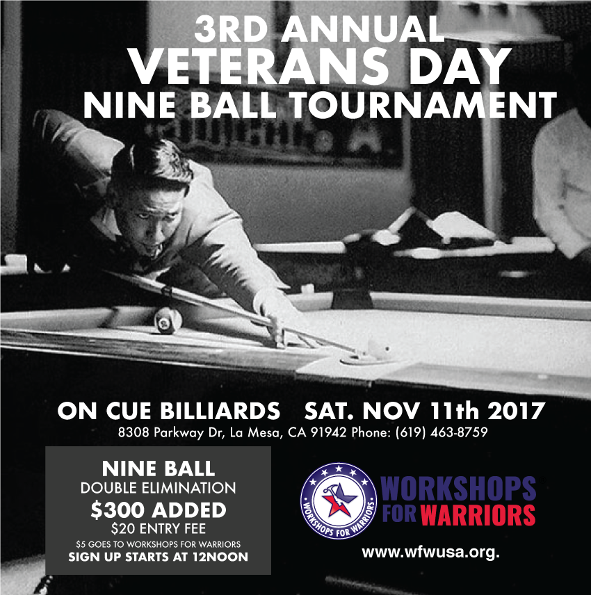 Veterans Day Pool Tournament 2017